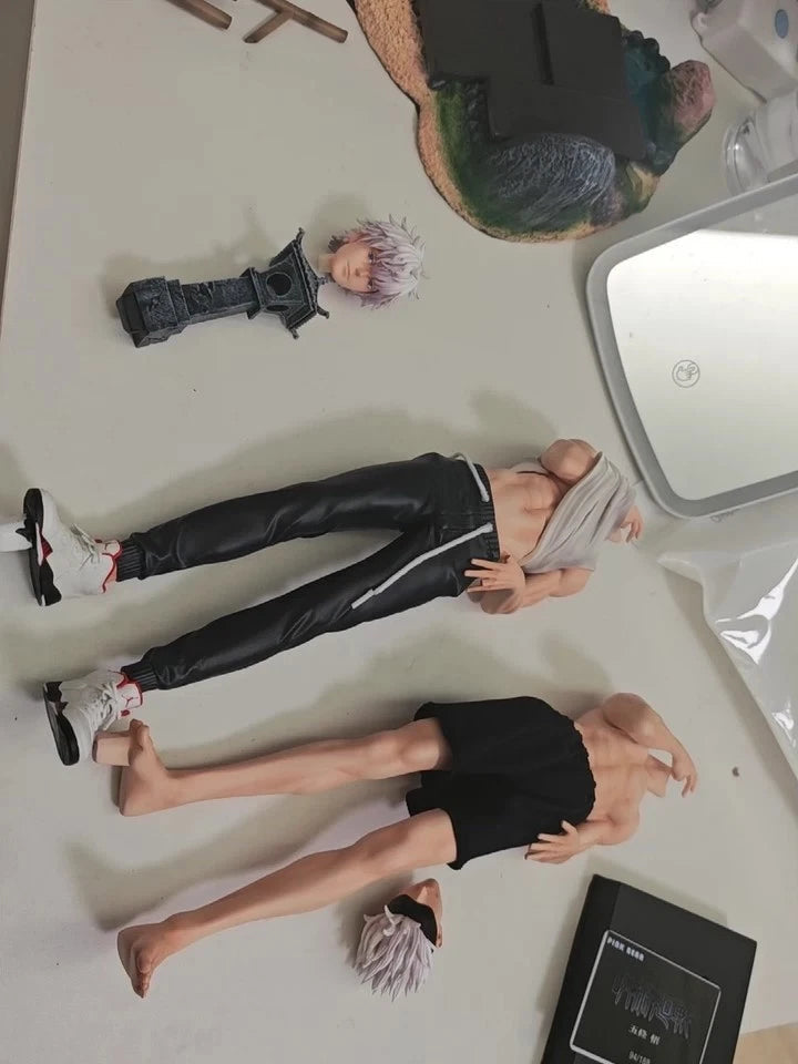 Jujutsu Kaisen Gojo Satoru 1/6 Figure GK Statue W/two Heads Deluxe Model TOY 07FC0E-D4 - KOEEK