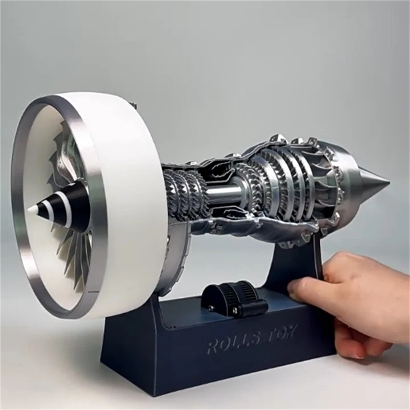 Trent 900 Engine Turbofan Blades Silver White Aircraft Engine Electric Model 07FC0E-D4 - KOEEK