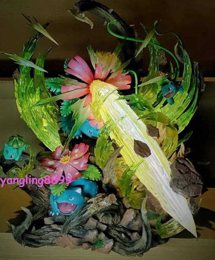 Recast Fantasy Studio Venusaur Family Figure Resin Statue Model Collectible 38cm 07FC0E-D4 - KOEEK