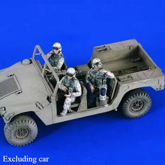 1/35 Resin Model Kit Modern American Soldier 3 Figures Unassambled Unpainted 07FC0E-D4 - KOEEK