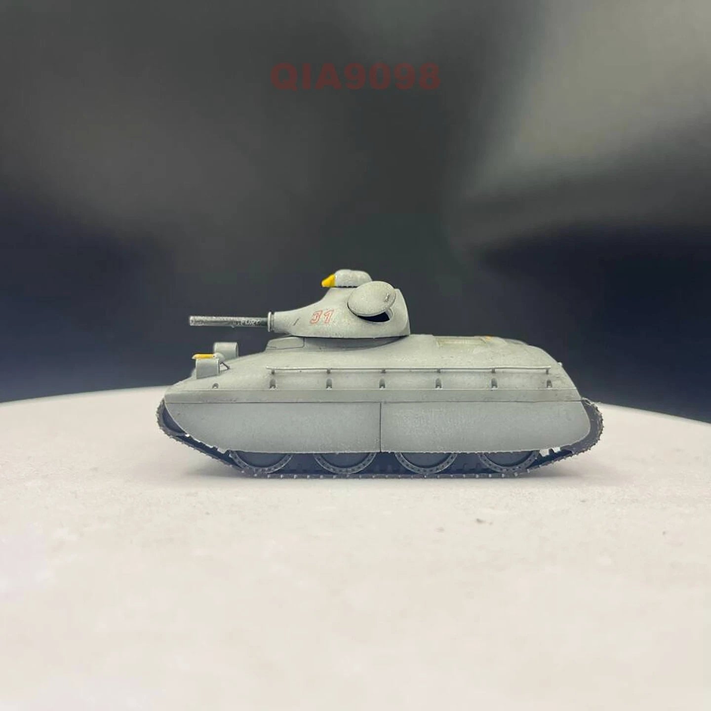 1:72 Scale French AMX40 Cavalry Tank 3 Replaceable Turrets Gray Resin Model 07FC0E-D4 - KOEEK