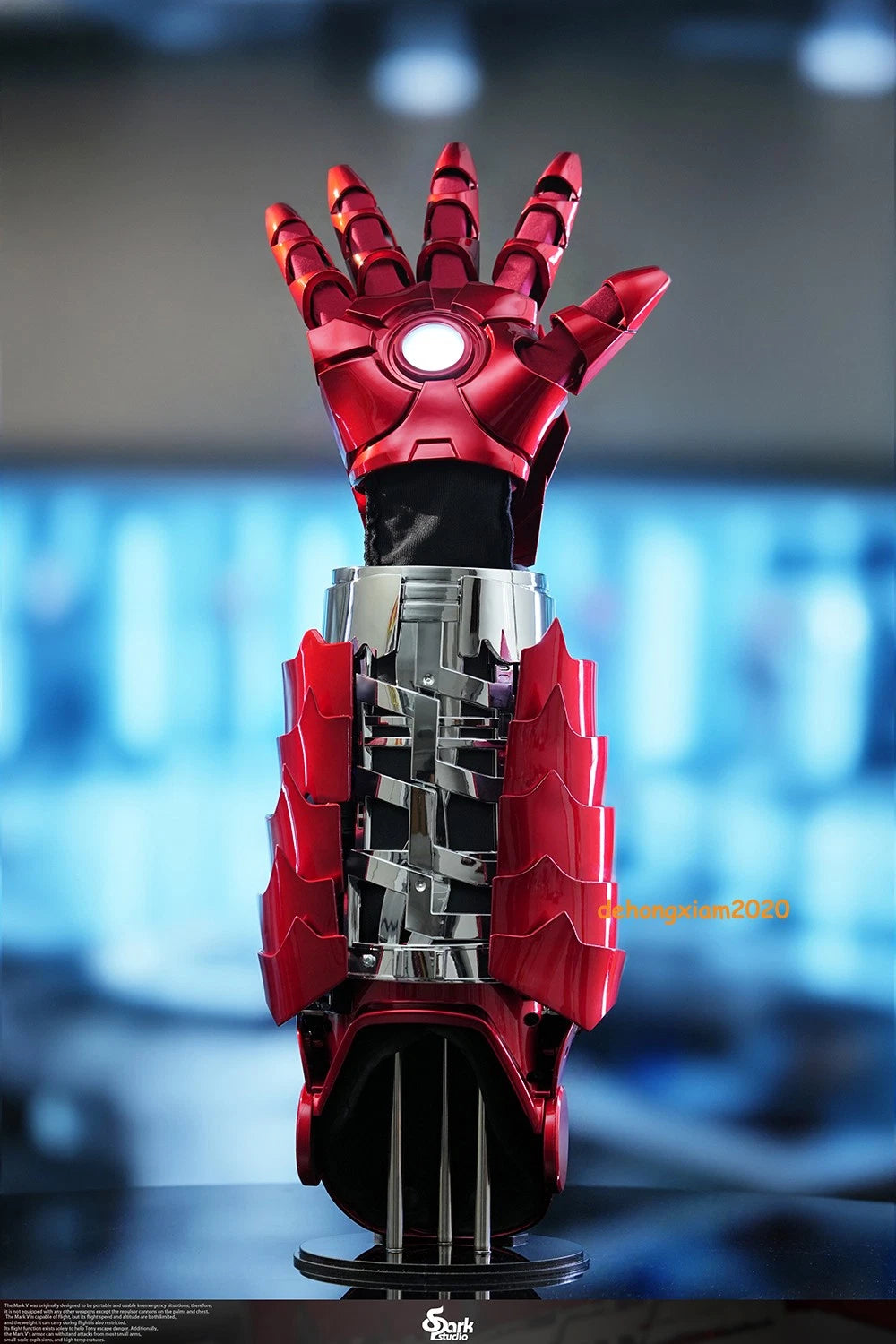 Iron Man MK5 Right Arm Gloves Armor 1:1 Wearable Voice Touch Remote Control Prop 07FC0E-D4 - KOEEK