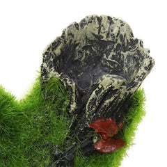 Aquarium Moss Log Cave Fish Tank Decoration Shrimp Hide Breeding Shelter Betta 07FC0E-D4 - KOEEK