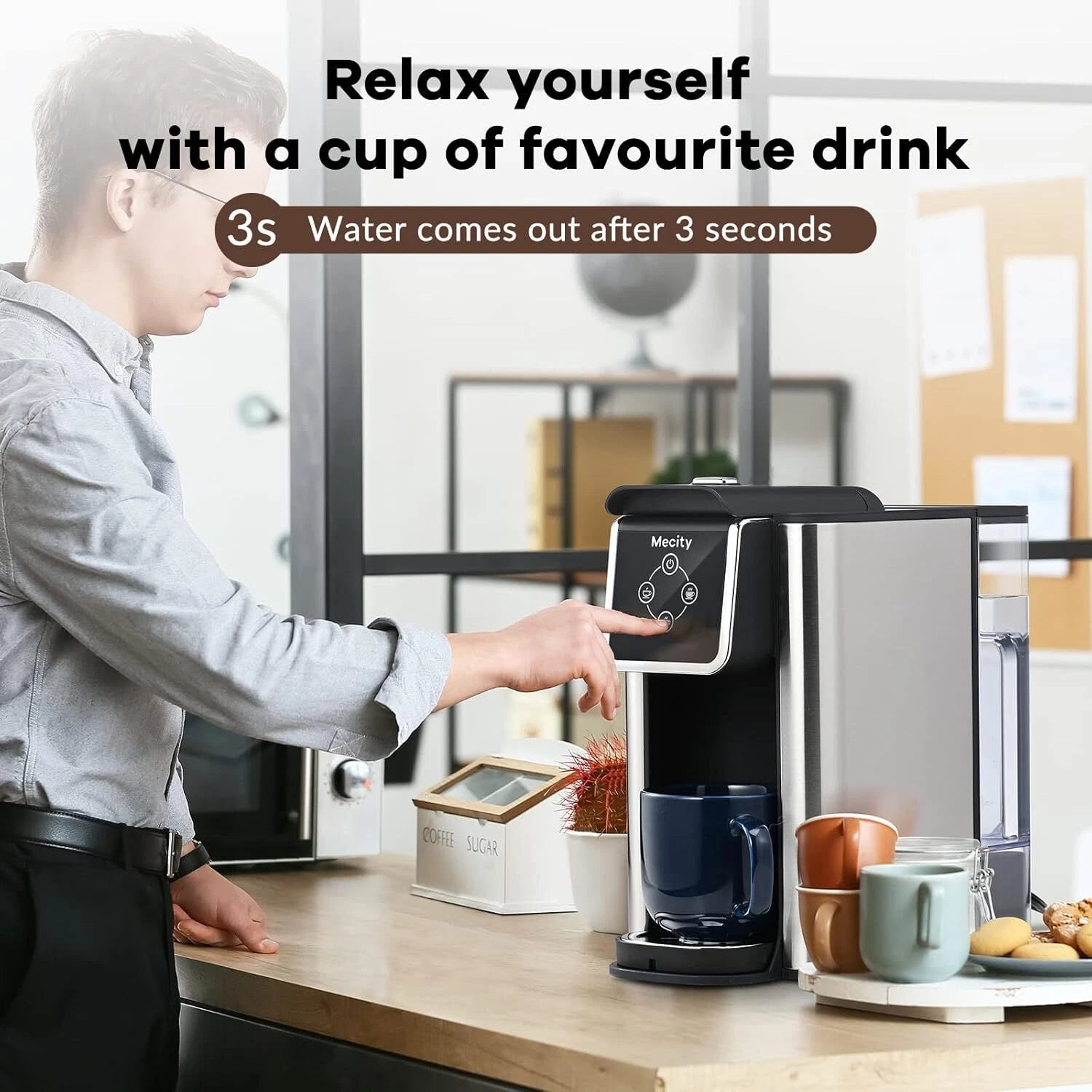 Coffee maker 3 in 1 Single cup coffee maker, instant coffee maker 07FC0E-D4 - KOEEK