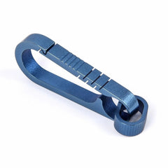 Titanium Alloy Carabiner D-Ring Key Chain Keychain Hook Clip Outdoor Pendant EDC 07FC0E-D4 - KOEEK