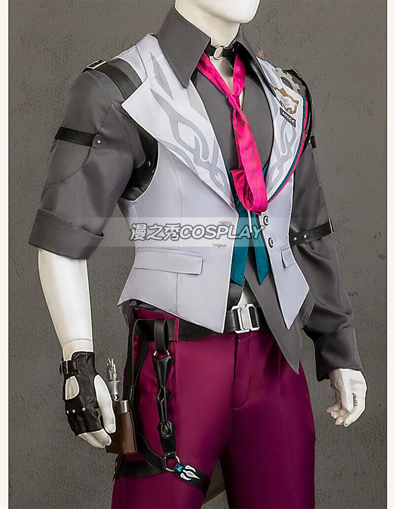 Honkai Star Rail Gallagher Halloween Costume Outfit Cosplay Party Game Dress Set 07FC0E-D4 - KOEEK