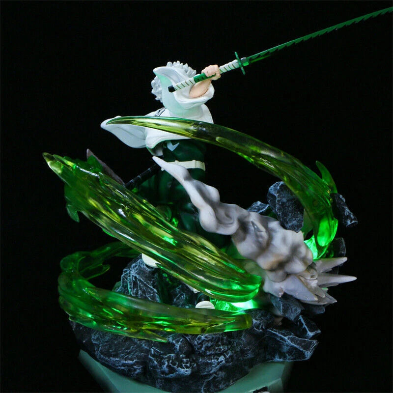 30cm Demon Slayer Shinazugawa Sanemi PVC Figure LED Light Model Statue Toy 07FC0E-D4 - KOEEK