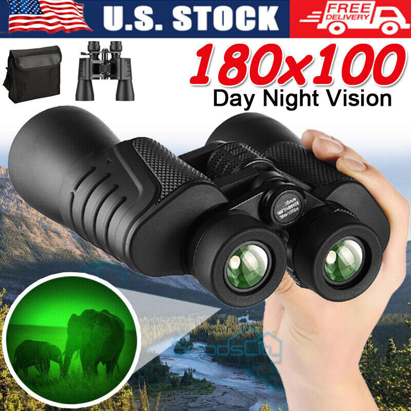 180x100 High Power Waterproof Military Binoculars with Case