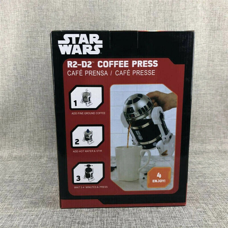Star Wars R2-D2 Robot Manual Coffee Maker Home French Pressed coffee Machine 07FC0E-D4 - KOEEK