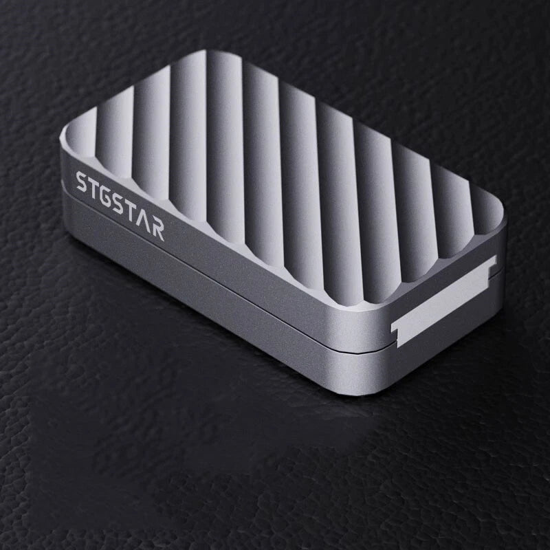 1pcs EDC Mechanical Haptic Slider Stainless Steel Fidget Toy PEI Fidget Slider 07FC0E-D4 - KOEEK