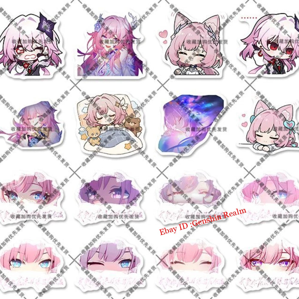 116 Pcs Anime Honkai: Star Rail Cyrene Waterproof Stickers Decoratio Gift 07FC0E-D4 - KOEEK