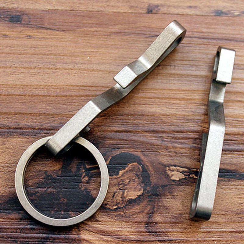 EDC titanium Multifunctional tool Keychain key ring Corkscrew Opener phone stand 07FC0E-D4 - KOEEK