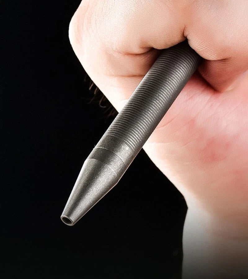 Titanium Alloy Pocket Ball Pen Signature Tactical EDC Pen G2 Refill 07FC0E-D4 - KOEEK