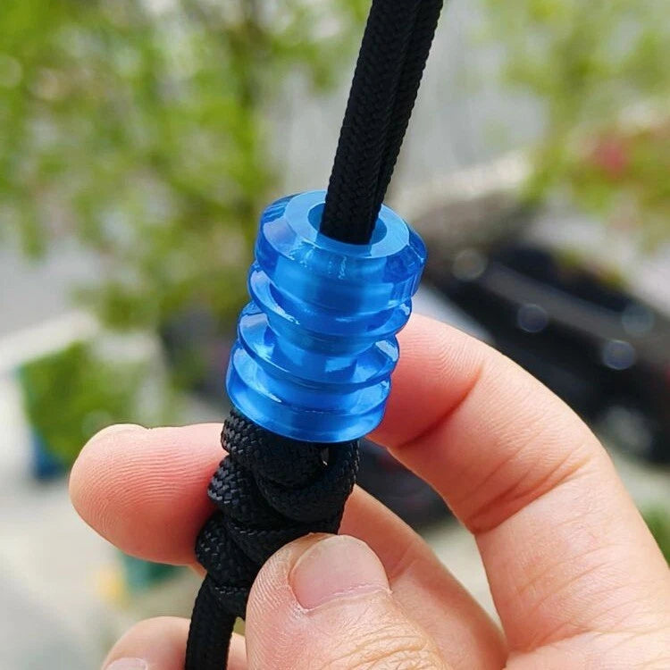 EDC Blue Resin Knife Lanyard Bead Necklace Paracord Pendant Bracelet Making Bead 07FC0E-D4 - KOEEK