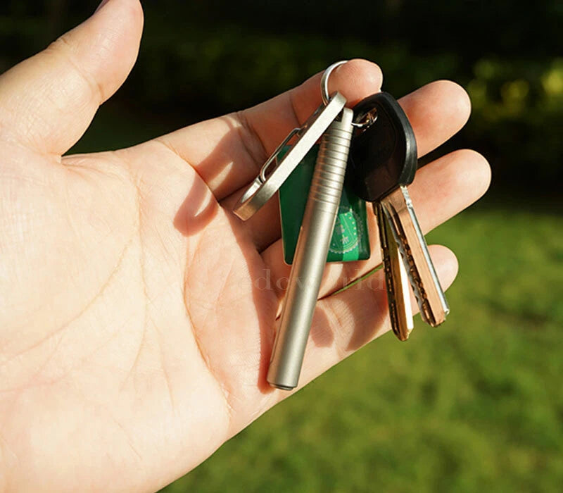 TWOSUN Mini Titanium Alloy Portable Keychain Ball Pen Outdoor Signature Pen EDC TWOSUN - KOEEK