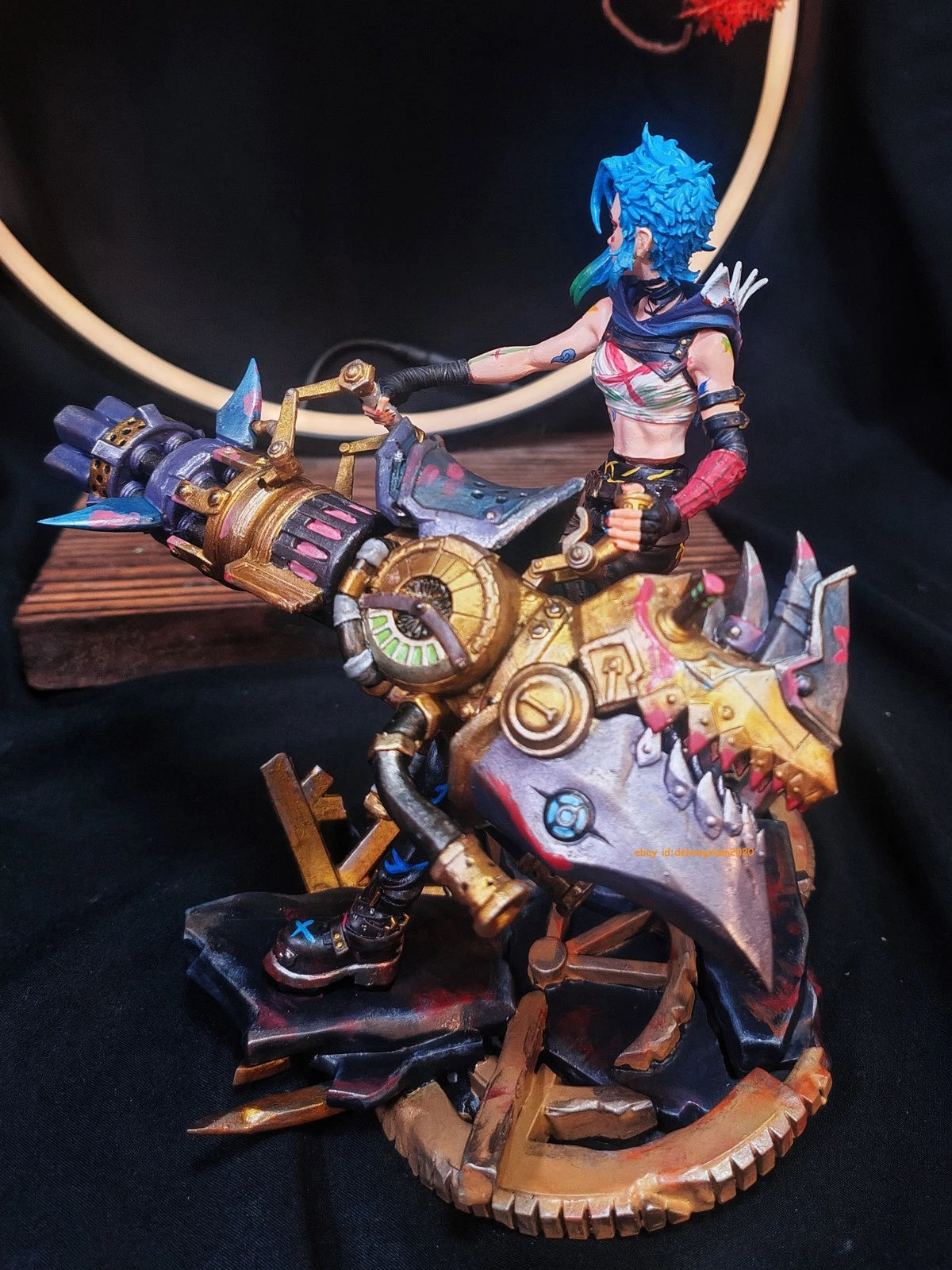18CM League of Legends LOL Jinx PVC Statue Handmade Figure Model Collectibles 07FC0E-D4 - KOEEK