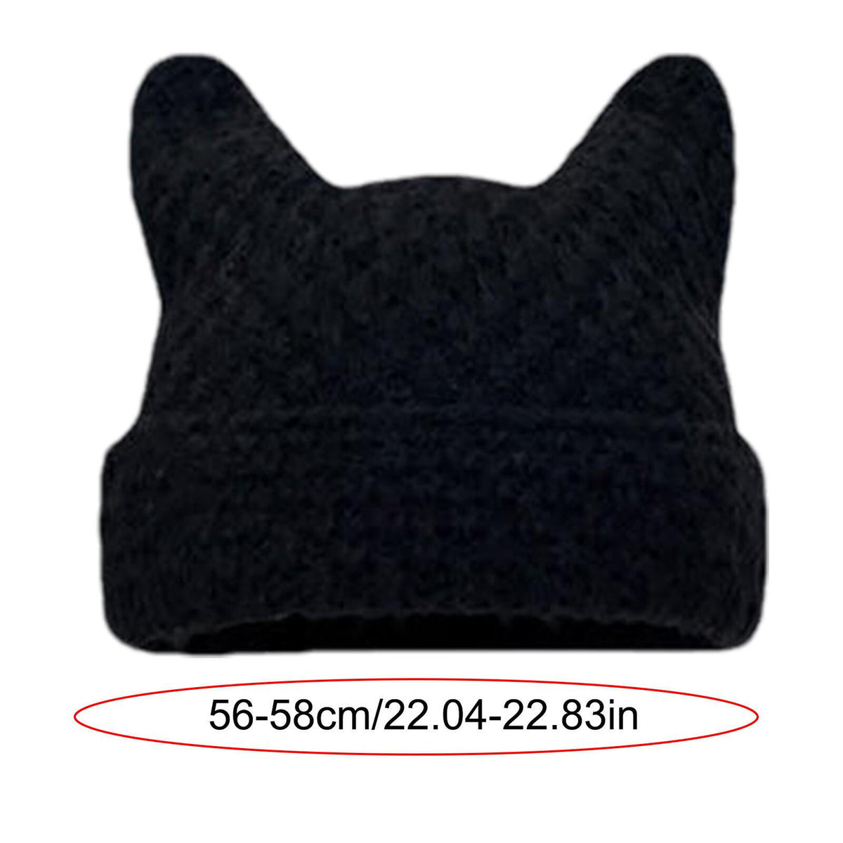 ny Cat Hat Voksen Komfortabel Myk Beanie Caps for Winter Cat Ear Beanie Hats Søt