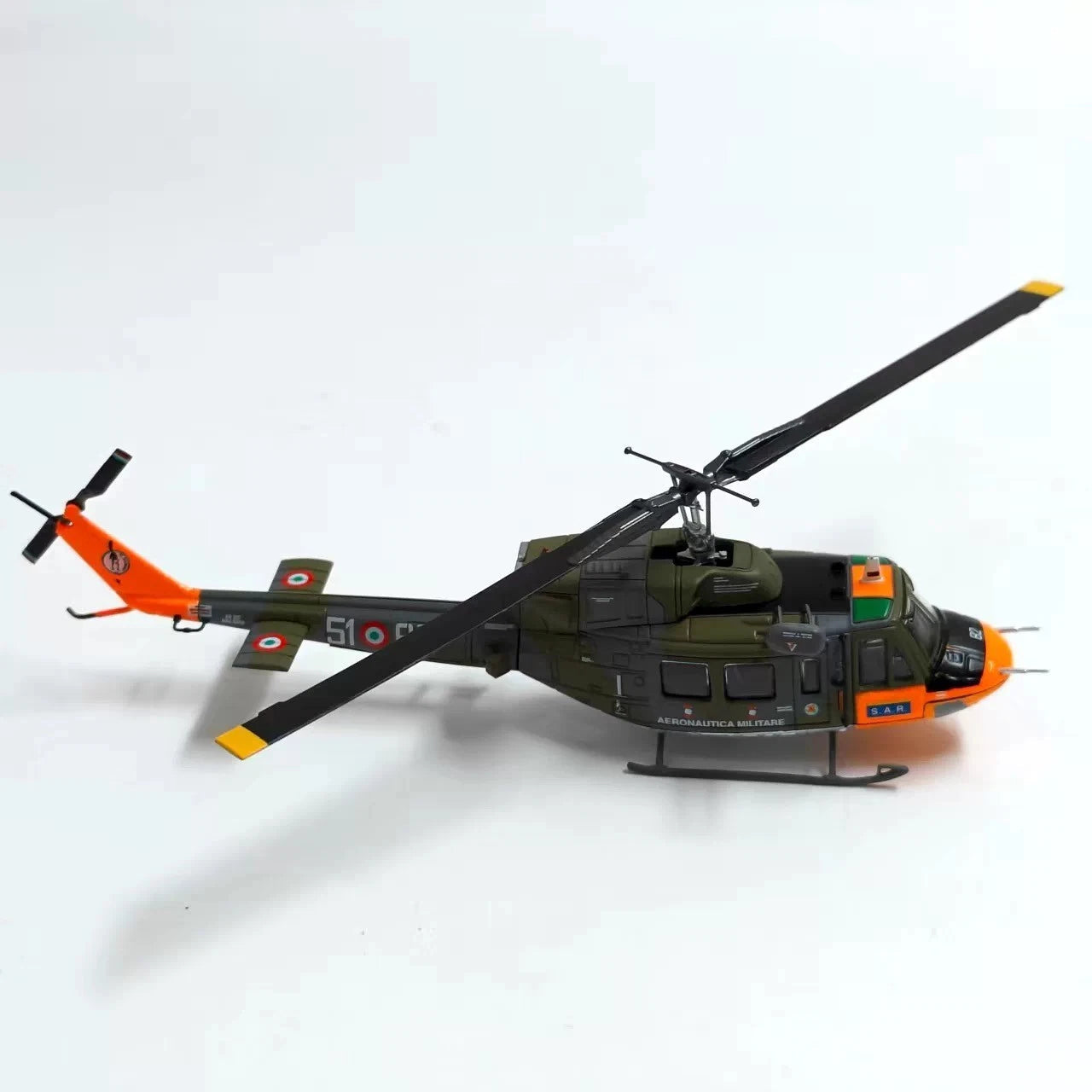 1:100 Alloy AMI Agusta-Bell AB.212 Helicopter Model Diecast Military Collection 07FC0E-D4 - KOEEK