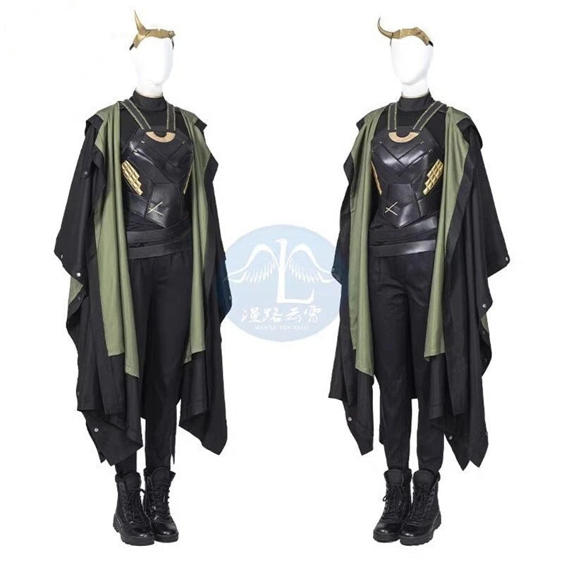 Loki Season 1 Lady Loki Cosplay Costume Outfits Halloween Women's Full Set Shoes 07FC0E-D4 - KOEEK