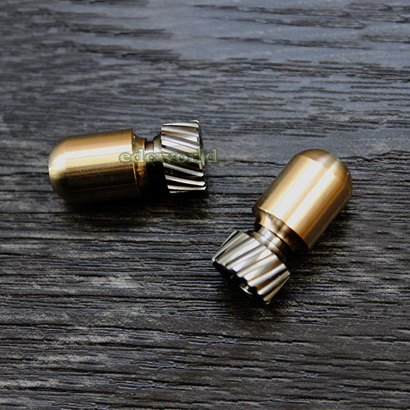 EDC TITANER Titanium + Brass EDC Bead Key Parachute Cord Pendant Lanyard DIYBead TITANER - KOEEK