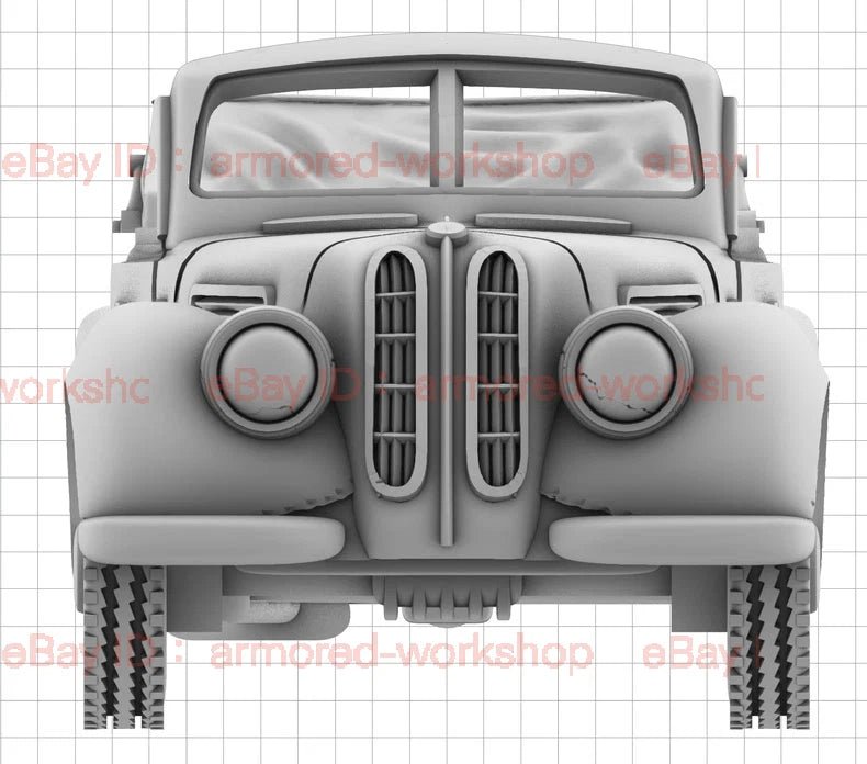 3D Printed 1/72 World War II 328 Convertible Sedan Unpainted 07FC0E-D4 - KOEEK