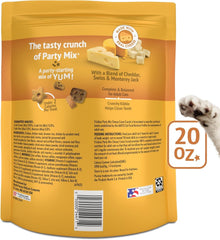 new Purina Friskies Cat Treats, Party Mix Cheezy Craze Crunch - 20 oz. Pouch PURINA - KOEEK