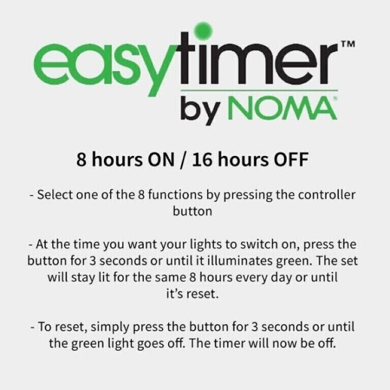 Noma 360 Cool White LED 5.2m Cluster Lights, Christmas Fairy Lights, Clear Cable NOMA - KOEEK