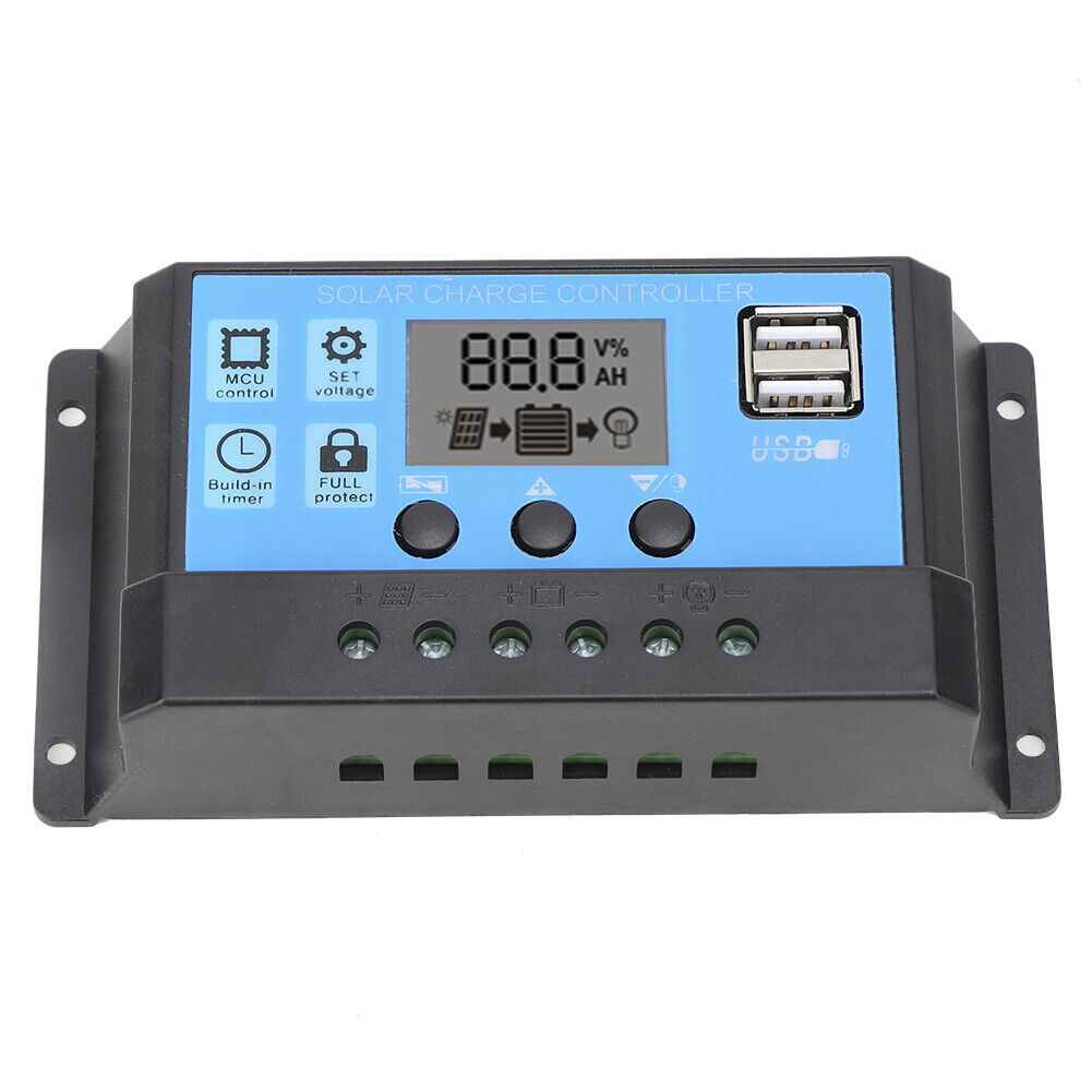 new (40A)LCD Display Solar Solar Controller Solar Dual USB Pwm With Load Automatic koeek - KOEEK