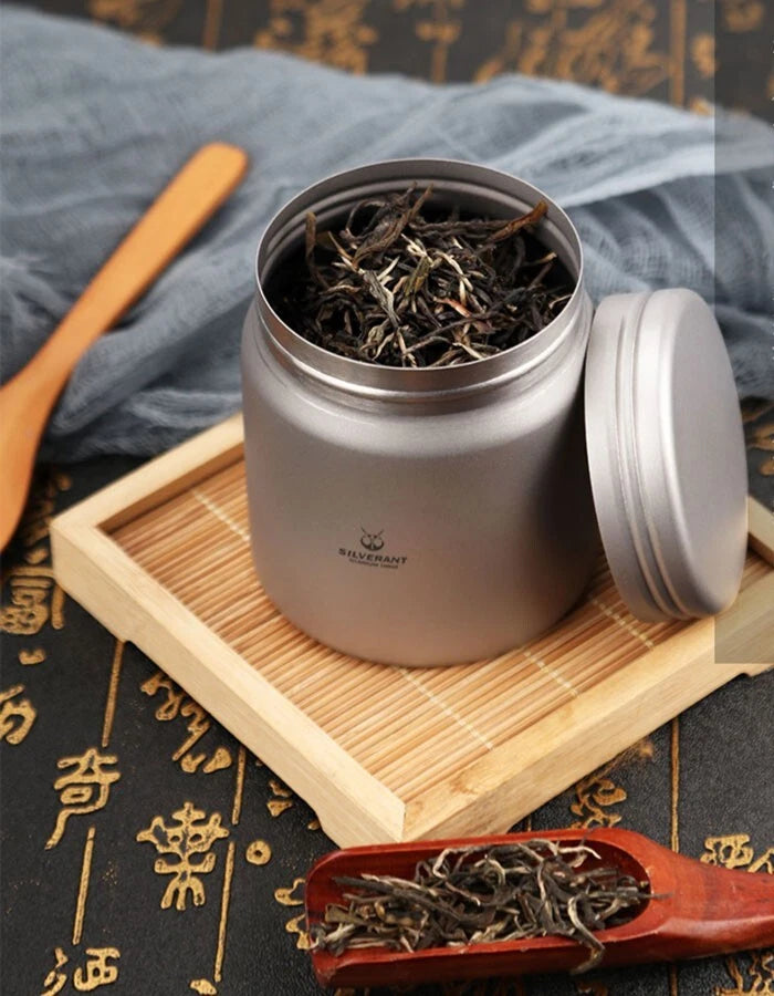 Titanium EDC Storage Box Coffee Tea Cans Emergency Container Bottle Jar 160ML 07FC0E-D4 - KOEEK