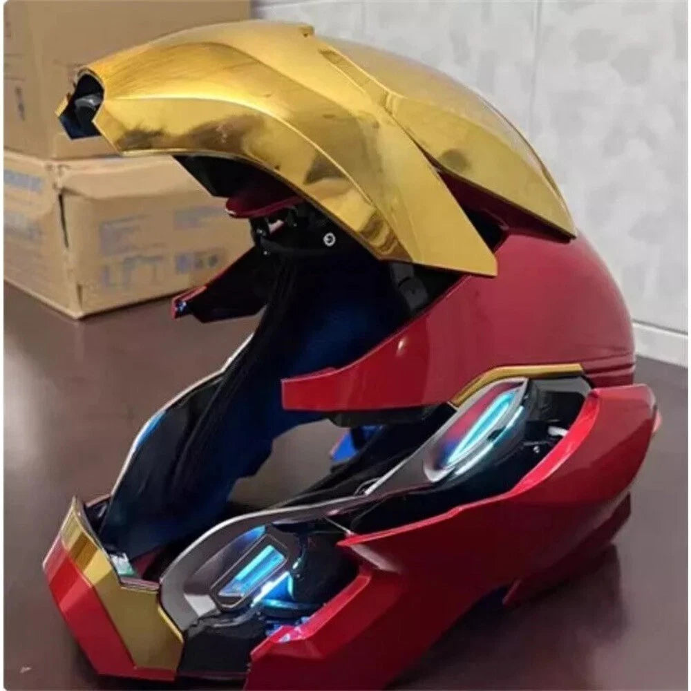 US! 1:1 Wearable Friday Iron Man Mk50 Helmet COS Remote Touch Voice Control Gift 07FC0E-D4 - KOEEK