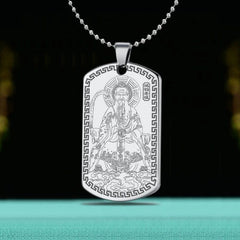 Taoist Hongjun Laozu Pendant Seal Tag Necklace Amulet Charm Unisex 1pc 07FC0E-D4 - KOEEK