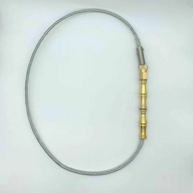 EDC Steel Wire Whip, Brass Handle, Kung Fu Whip, Outdoor Tactical Whip Tools 07FC0E-D4 - KOEEK