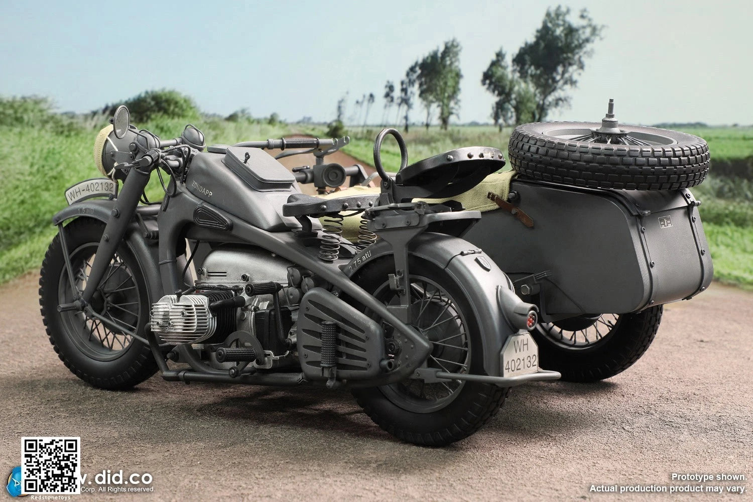 DID Motor Tricycle Motorcycle Model For 1/6 Action Figure Collection Gray Ver. DID - KOEEK
