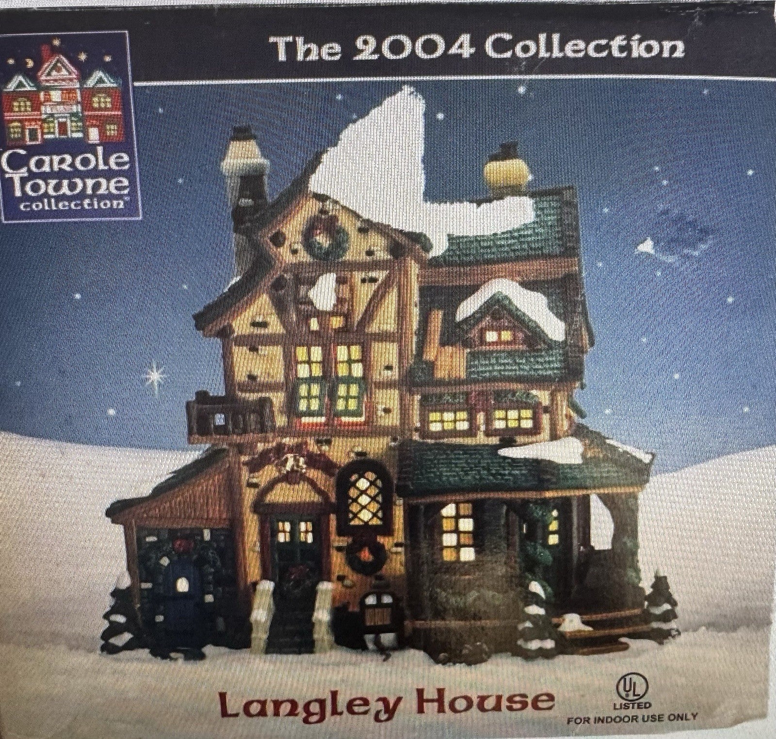 Lemax Carole Towne Collection 2004 “Langley House” Lights Up w/Box & Foam EUC LEMAX - KOEEK