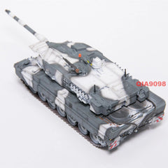 1:72 Scale German Leopard 2A7 Main Battle Tank Snow Camo Metal Plastic Model 07FC0E-D4 - KOEEK