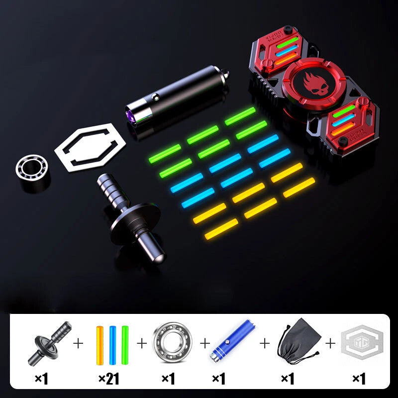 EDC Fidget Toy Star Soldier Luminous Alloy Fidget Spinner ADHD Hand Spinner Toys 07FC0E-D4 - KOEEK