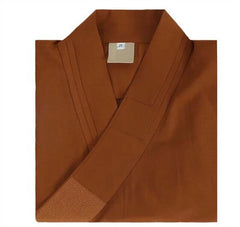 Buddhist Shaolin Monk Robe Linen Kung Fu Suit Meditation Uniforms Full Set 07FC0E-D4 - KOEEK