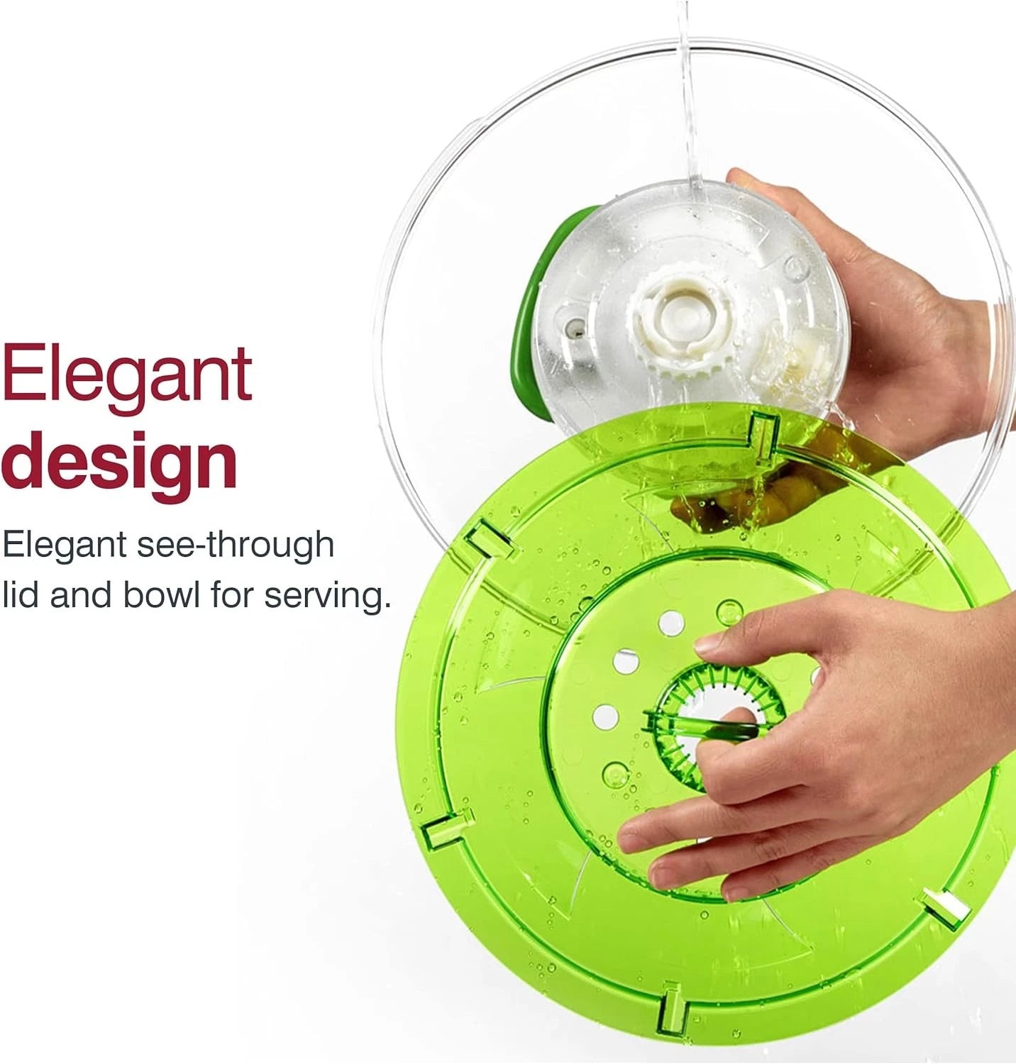 Large Salad Spinner - Salad Spinner with Pull Cord 07FC0E-D4 - KOEEK