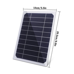 ny Solar Panel Portable PV Power Bank Outdoor Camping Vandring USB Telefonlader