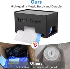 Large garbage bag holder dispenser, metal garbage bag dispenser reel holder 07FC0E-D4 - KOEEK