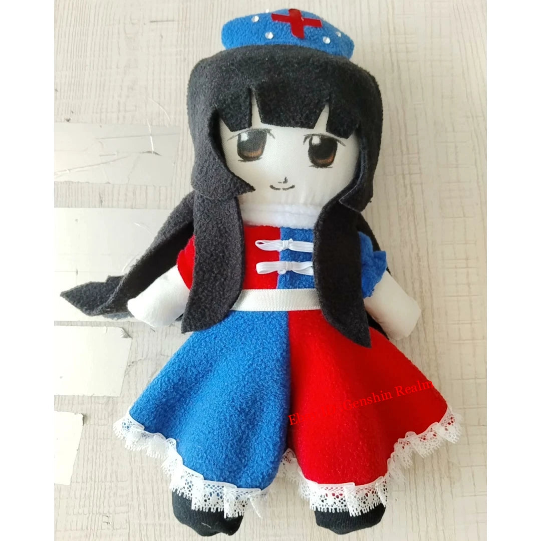 Anime Touhou Project Figure Series Yagokoro Eirin Stand Plush Doll Toy Gift 07FC0E-D4 - KOEEK