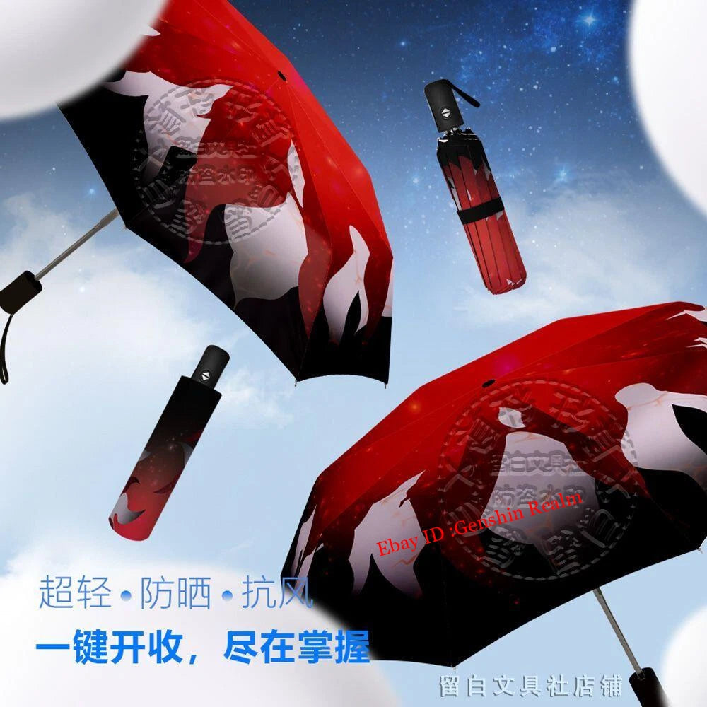 Anime Honkai: Star Rail Evernight Cosplay Folding Umbrella Sun & Rain Umbrella 07FC0E-D4 - KOEEK