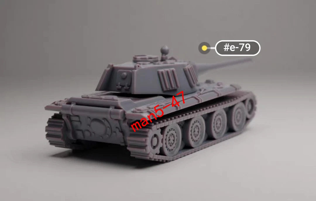 3D printing 1/72 Germany E-79 tank Unpainted model kit 07FC0E-D4 - KOEEK