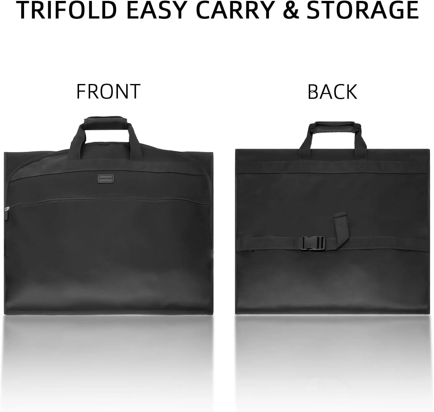 66” Extra Long Gown Garment Bag, Tri-Fold Gown Garment Bag, Storage Hanging Bag 07FC0E-D4 - KOEEK