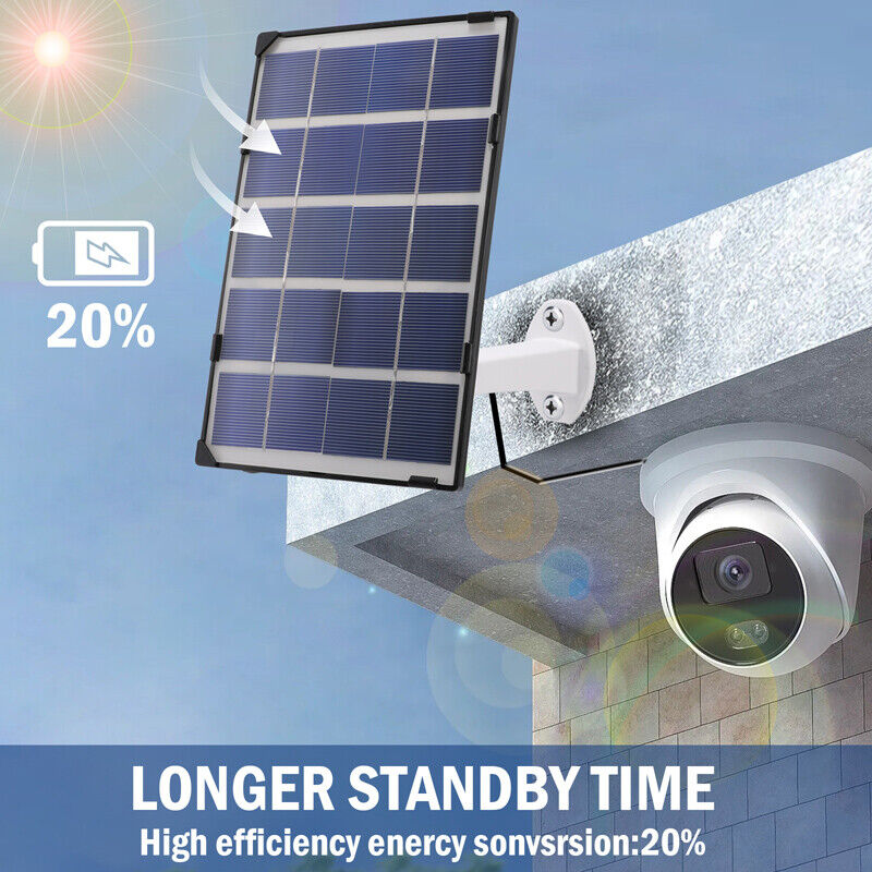 ny 360° Camara De Seguridad Solar WIFI Inalambrica Cámara solar con detección de mo