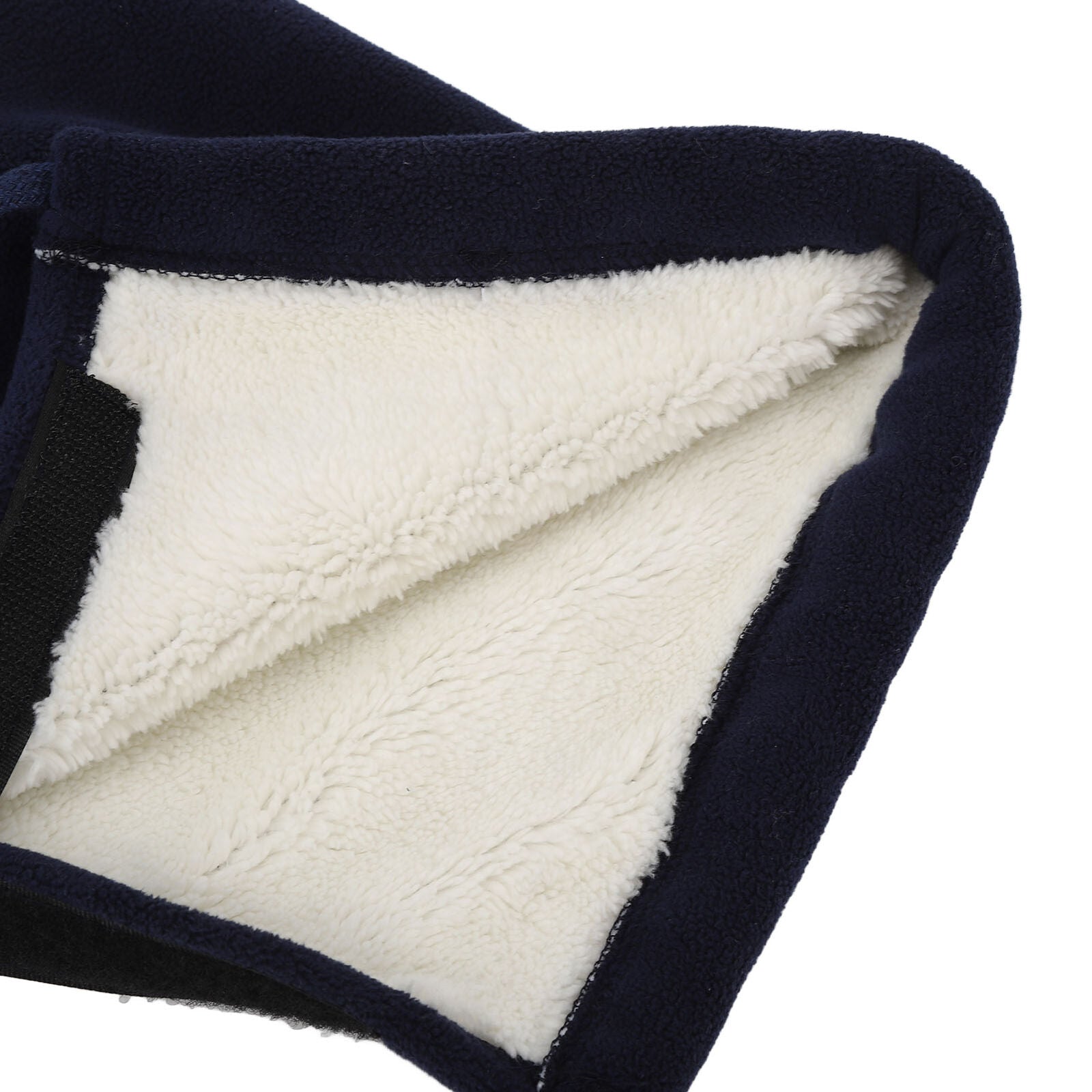 new Cast Sock Toe Cover Sock Thick White Plush Warmer Protector Dark Blue(L ) HGF koeek - KOEEK