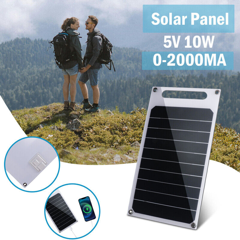 ny Solar Panel Portable PV Power Bank Outdoor Camping Vandring USB Telefonlader