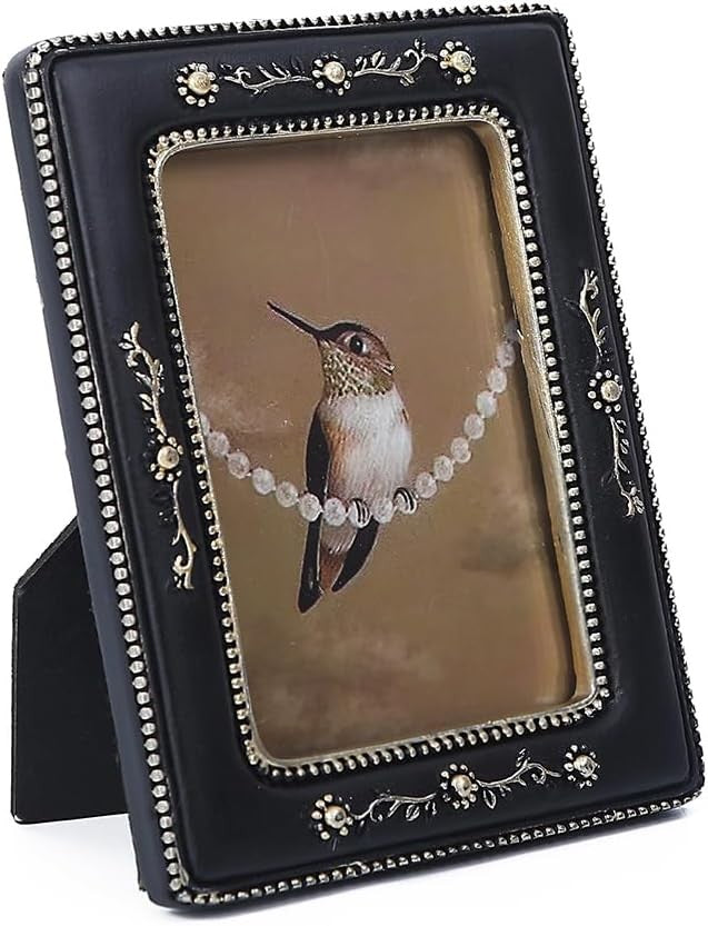 new SIKOO Small Vintage Picture Frames 2.5x3.5 Antique 2.5 x 3.5, Black and Gold SIKOO - KOEEK