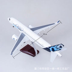 1/80 Airbus A320neo passengerPlane Model 47cm Airplane Aircraft Display Gift 07FC0E-D4 - KOEEK