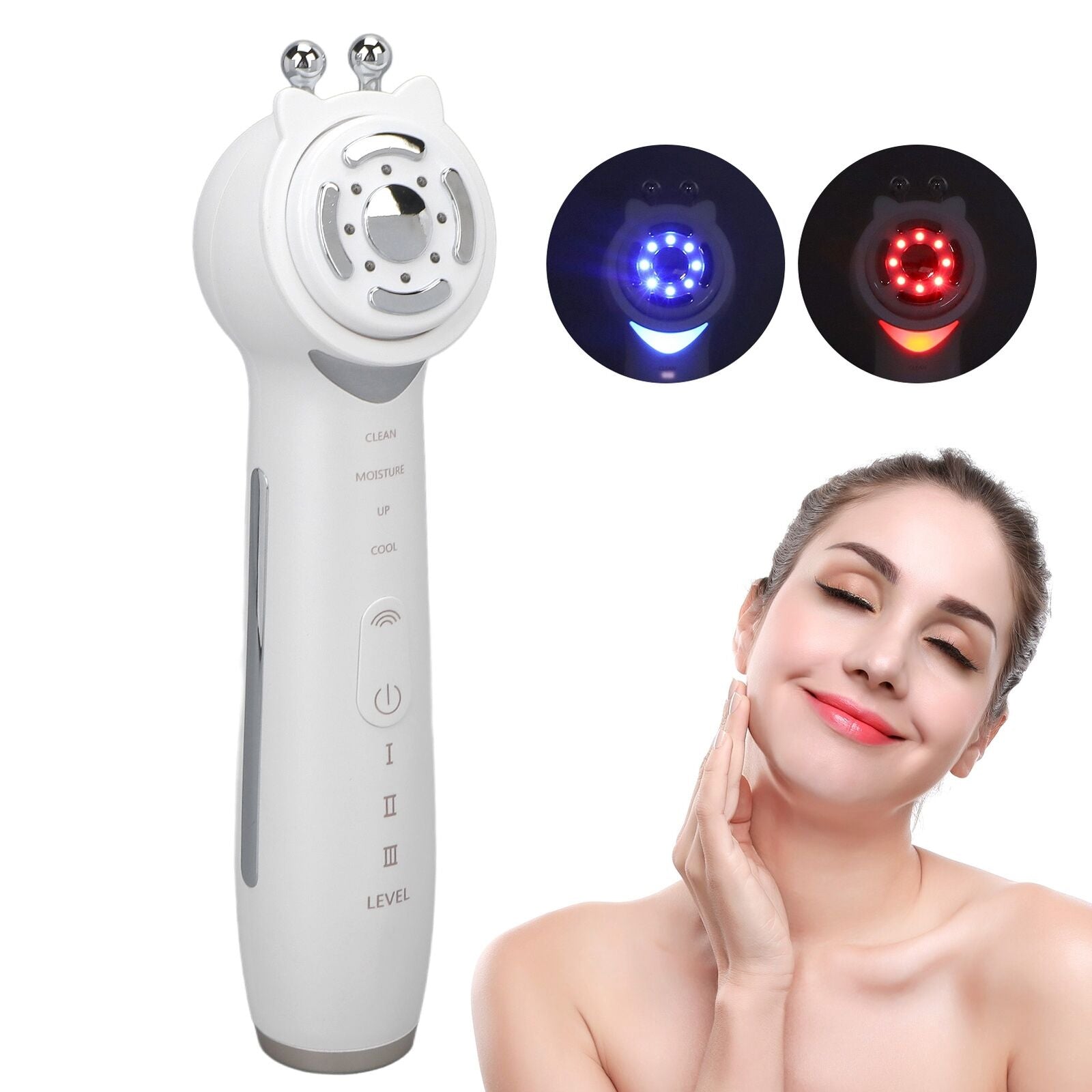 new Ultrasonic Cleansing Machine Rejuvenation Lifting Firming Face Massager HGF koeek - KOEEK